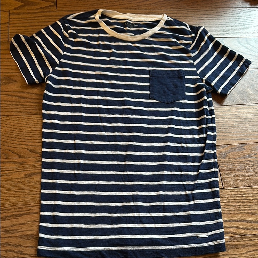 Navy and White Striped T-Shirt